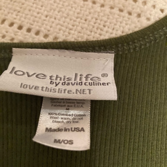 Olive colored tank top - Picture 4 of 4